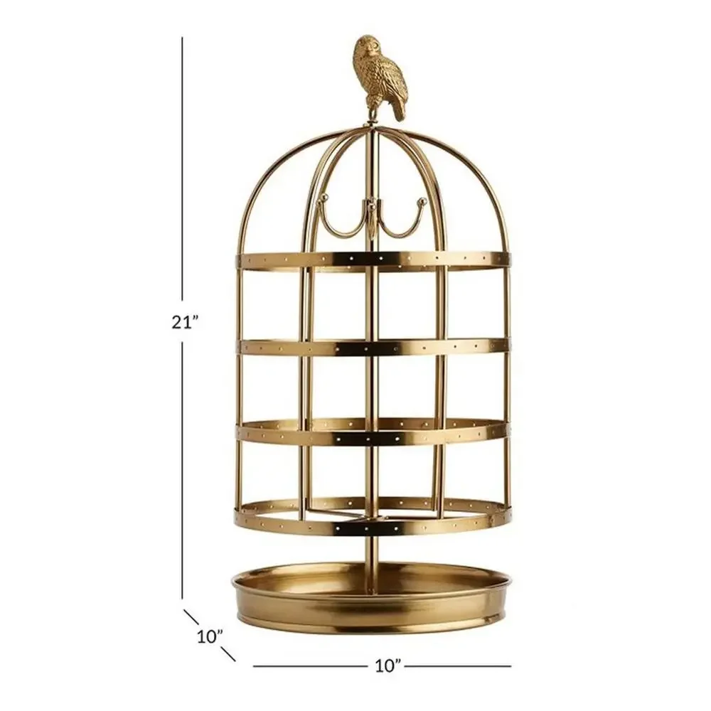 Rare Pottery Barn Harry Potter Hedwig Owl Cage Jewelry Tree
